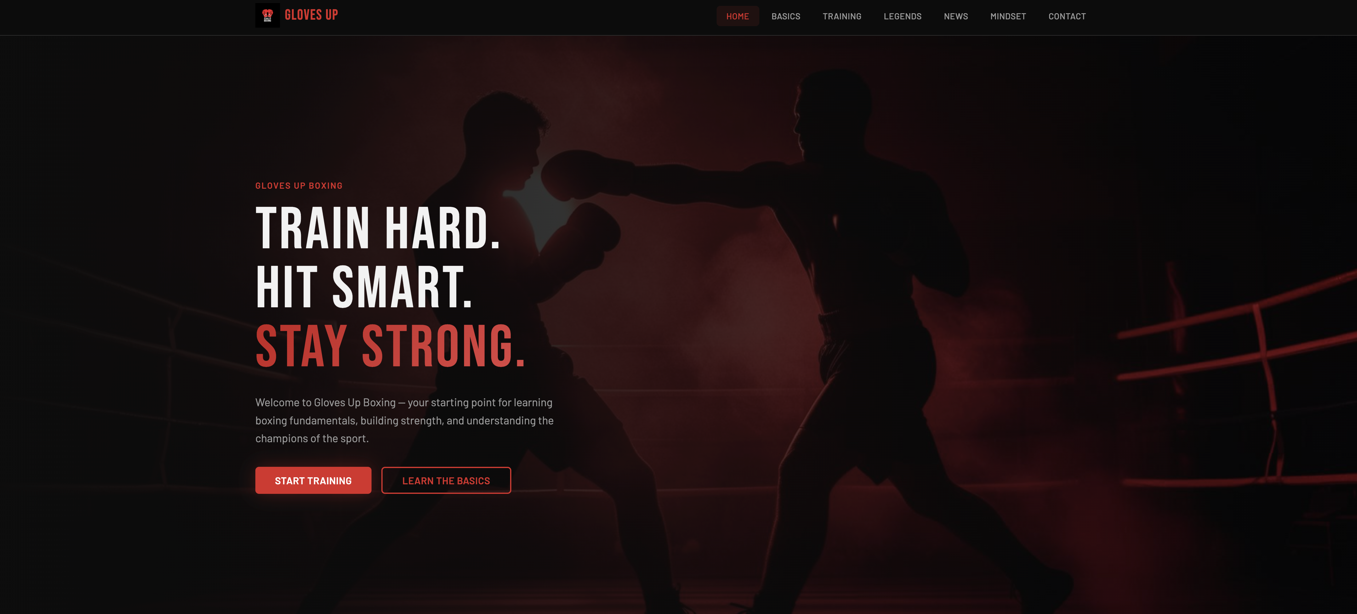 GlovesUp Website